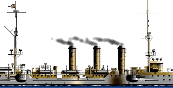 Корабль SMS Dresden [Light Cruiser] - чертежи, габариты, рисунки